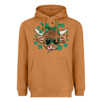 Meerkat st patrick's day cow Heavyweight Hoodie - MaliasSmallBusiness