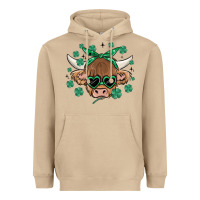 Mushroom st patrick's day cow Heavyweight Hoodie - MaliasSmallBusiness