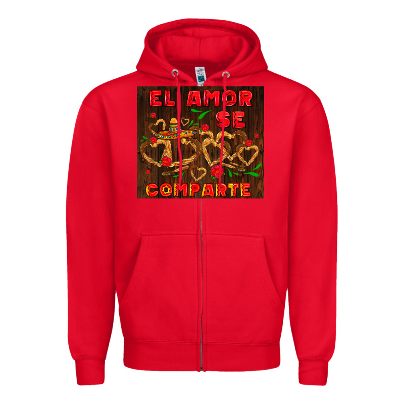 El Amor Se Comparte With Churros Zipper Hoodie by AdoDesignShop | Teevron