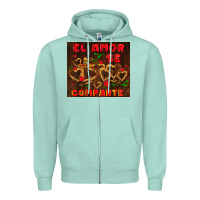 Seafoam el amor se comparte with churros Zipper Hoodie - AdoDesignShop