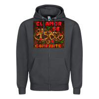 Smoke el amor se comparte with churros Zipper Hoodie - AdoDesignShop