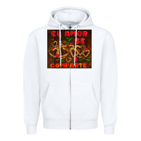 White el amor se comparte with churros Zipper Hoodie - AdoDesignShop