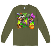 Army Green ekg tech nurse halloween Long Sleeve Tee - AdoDesignShop