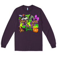 Plum ekg tech nurse halloween Long Sleeve Tee - AdoDesignShop