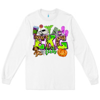 White ekg tech nurse halloween Long Sleeve Tee - AdoDesignShop