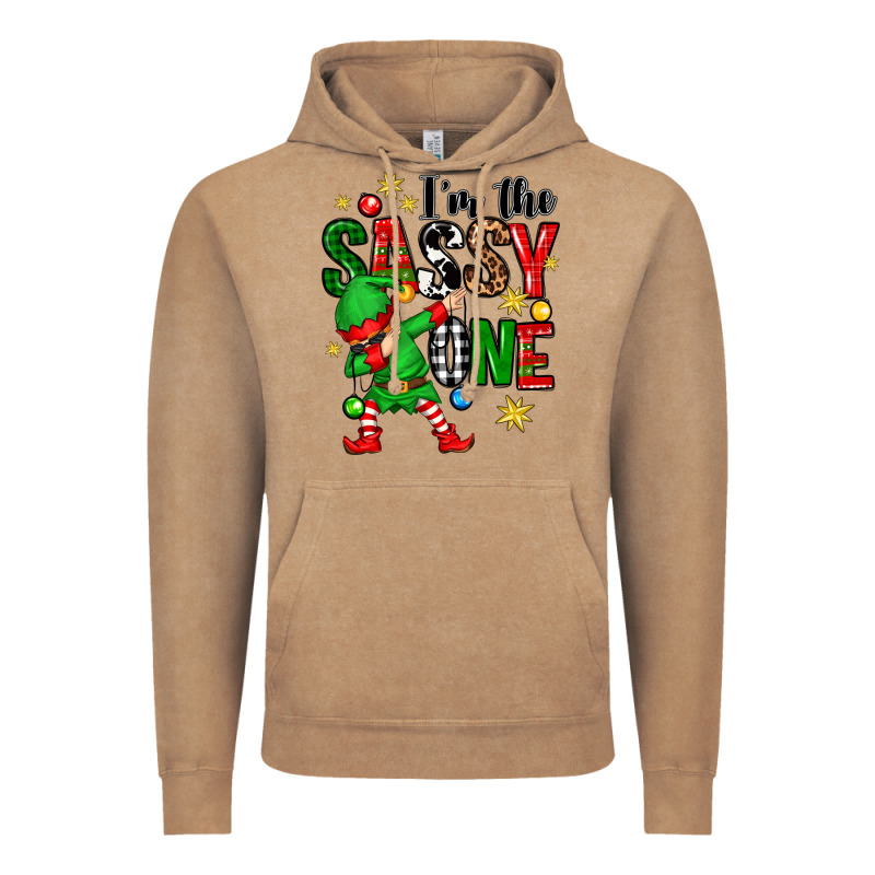 Im The Sassy One Elf Vintage Hoodie by Zillion Design Studio | Teevron