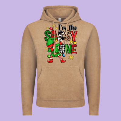Im The Sassy One Elf Vintage Hoodie Designed By Zillion Design Studio