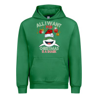 Emerald All I Want For Christmas Is A Shark Urban Hoodie - Bettercallsaul