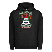 Pigment Black All I Want For Christmas Is A Shark Urban Hoodie - Bettercallsaul
