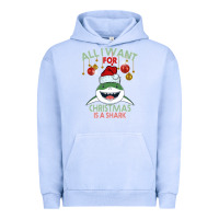 Pigment Grape Ice All I Want For Christmas Is A Shark Urban Hoodie - Bettercallsaul