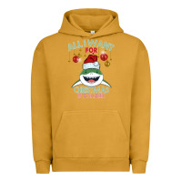 Pigment Peanut Butter All I Want For Christmas Is A Shark Urban Hoodie - Bettercallsaul
