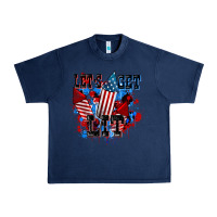 Navy Let's get lit 4th of july Urban Heavy Tee - CowGirlArtShop