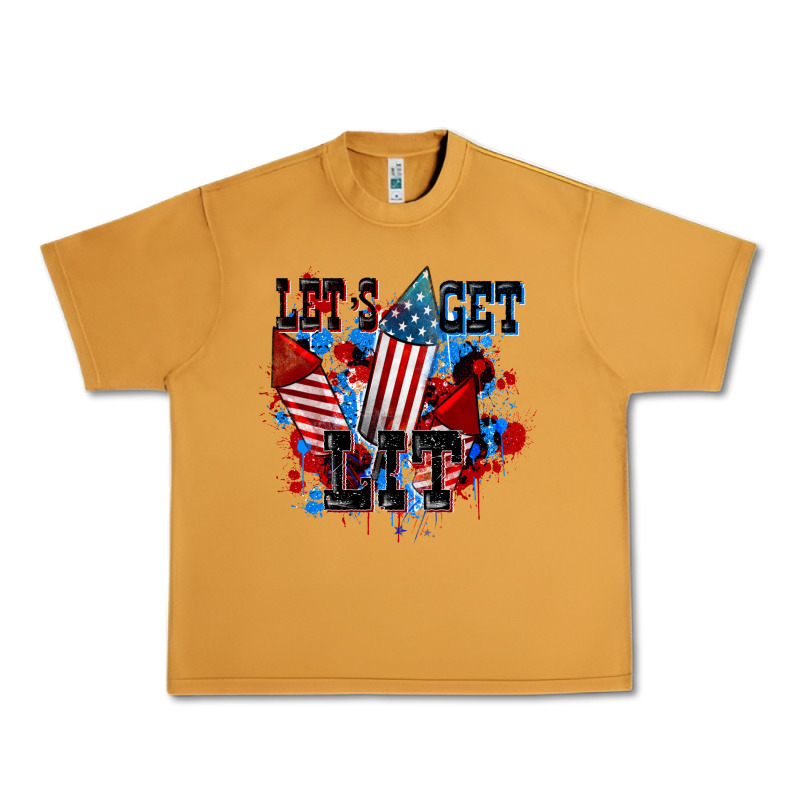 Let's Get Lit 4th Of July Urban Heavy Tee by CowGirlArtShop | Teevron