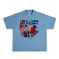 Pebble Blue Let's get lit 4th of july Urban Heavy Tee - CowGirlArtShop