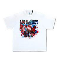 White Let's get lit 4th of july Urban Heavy Tee - CowGirlArtShop