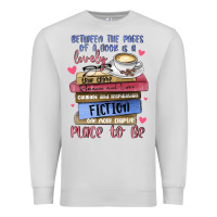 Dove Grey between the pages of a book is lovely place to be Premium Sweatshirt - MaliasSmallBusiness