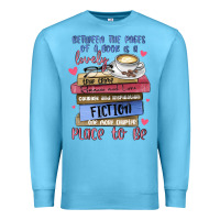 Ocean Blue between the pages of a book is lovely place to be Premium Sweatshirt - MaliasSmallBusiness