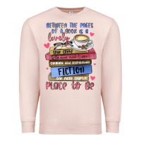Pale Pink between the pages of a book is lovely place to be Premium Sweatshirt - MaliasSmallBusiness