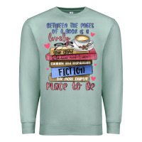 Seafoam between the pages of a book is lovely place to be Premium Sweatshirt - MaliasSmallBusiness