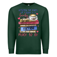 Sports Green between the pages of a book is lovely place to be Premium Sweatshirt - MaliasSmallBusiness