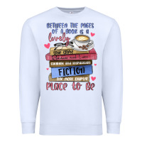 White between the pages of a book is lovely place to be Premium Sweatshirt - MaliasSmallBusiness