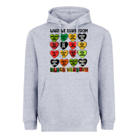 Heather Grey what we learn from black history Heavyweight Hoodie - MaliasSmallBusiness