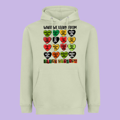 What We Learn From Black History Heavyweight Hoodie Designed By Maliassmallbusiness