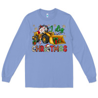 Colony Blue i dig Christmas bulldozer santa Long Sleeve Tee - JahusDesignShop