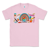 Bubblegum Pink teacher life rainbow frosted Classic Tee - JahusDesignShop