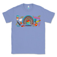 Colony Blue teacher life rainbow frosted Classic Tee - JahusDesignShop
