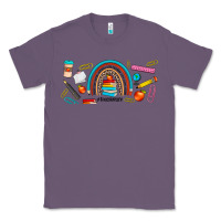 Lavender teacher life rainbow frosted Classic Tee - JahusDesignShop