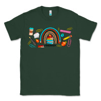 Sports Green teacher life rainbow frosted Classic Tee - JahusDesignShop