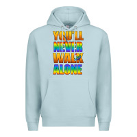 Blue Mist Lgbtq You'll Never Walk Alone With Peace Premium Hoodie - BundleAndBundleShop