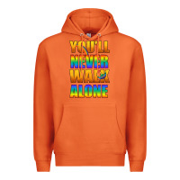 Carrot Lgbtq You'll Never Walk Alone With Peace Premium Hoodie - BundleAndBundleShop
