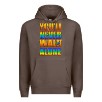 Coffee Lgbtq You'll Never Walk Alone With Peace Premium Hoodie - BundleAndBundleShop