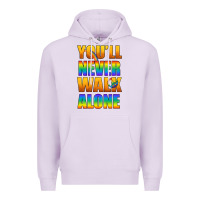 Lilac Lgbtq You'll Never Walk Alone With Peace Premium Hoodie - BundleAndBundleShop