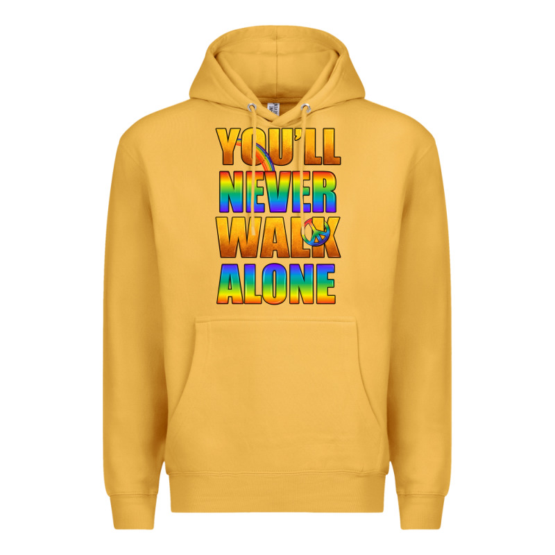 Lgbtq You'll Never Walk Alone With Peace Premium Hoodie by BundleAndBundleShop | Teevron