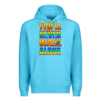Ocean Blue Lgbtq You'll Never Walk Alone With Peace Premium Hoodie - BundleAndBundleShop