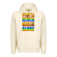 Sandshell Lgbtq You'll Never Walk Alone With Peace Premium Hoodie - BundleAndBundleShop