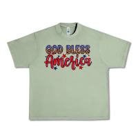 Oil Green God bless America Urban Heavy Tee - Neo Western