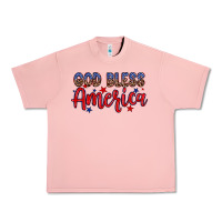 Salmon God bless America Urban Heavy Tee - Neo Western