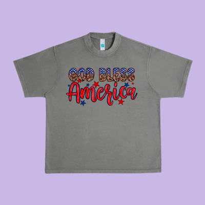 God Bless America Urban Heavy Tee Designed By Neo Western