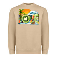 Mushroom love kiwi summer Heavyweight Sweatshirt - texasbilliewilder