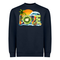 Navy love kiwi summer Heavyweight Sweatshirt - texasbilliewilder