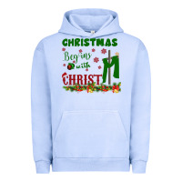 Pigment Grape Ice Christmas Begins With Christ Urban Hoodie - Bettercallsaul