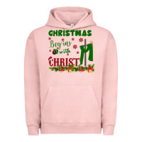 Pigment Salmon Christmas Begins With Christ Urban Hoodie - Bettercallsaul