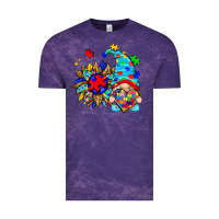 Cloud Purple autism sunflower gnome Vintage Tee - Zillion Design Studio