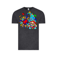 Vintage Black autism sunflower gnome Vintage Tee - Zillion Design Studio