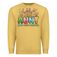 Antique Gold aunt loved kind beautiful Premium Sweatshirt - MaliasSmallBusiness