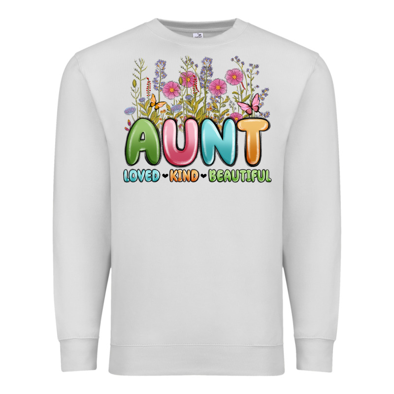 Aunt Loved Kind Beautiful Premium Sweatshirt by MaliasSmallBusiness | Teevron